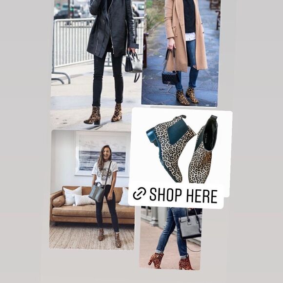 NWT Cole Haan Newburg Calf Hair Leopard Print Bootie - Picture 7 of 7